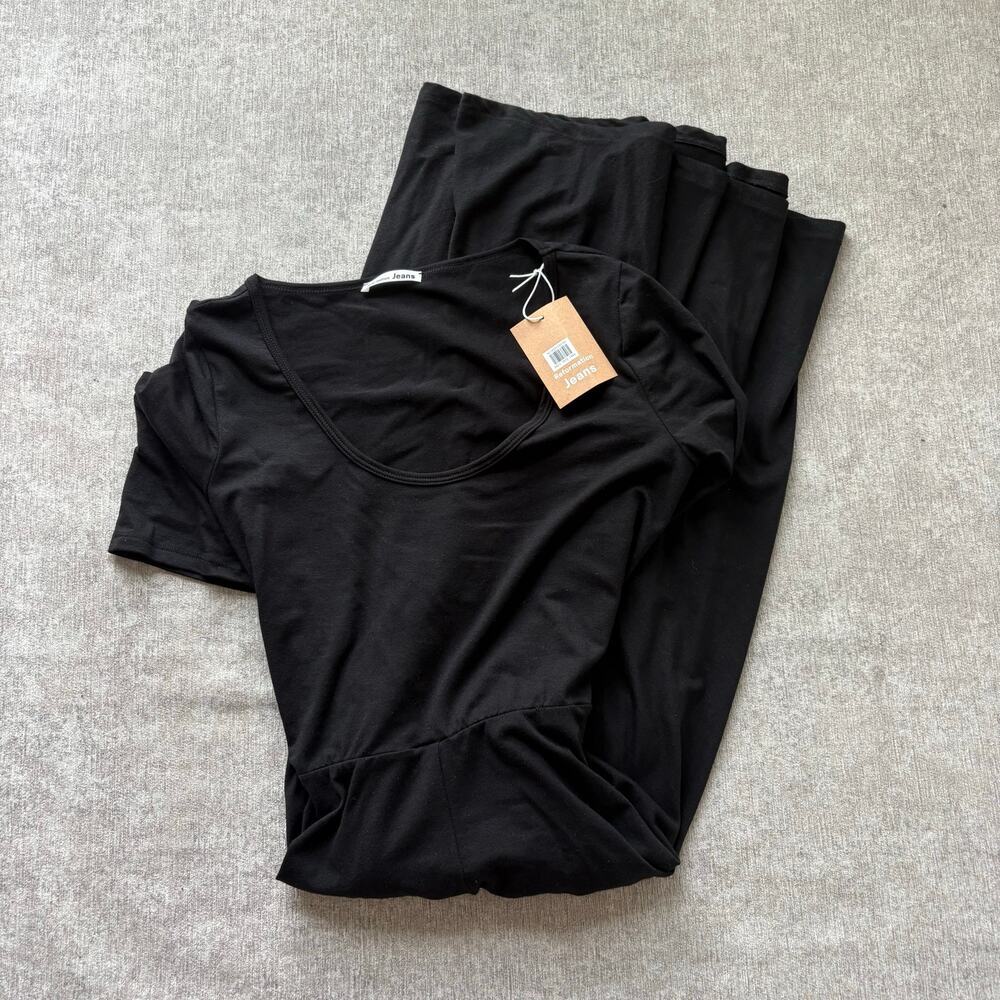 NWT Reformation Black Lilian Dress